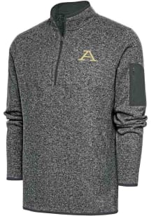 Antigua Akron Zips Mens Charcoal Fortune Long Sleeve 1/4 Zip Fashion Pullover