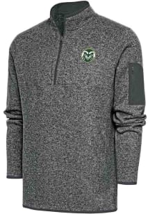 Antigua Colorado State Rams Mens Charcoal Fortune Long Sleeve 1/4 Zip Fashion Pullover