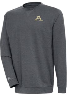 Antigua Akron Zips Mens Charcoal Reward Long Sleeve Crew Sweatshirt