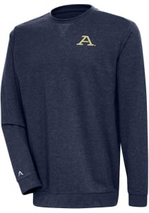 Antigua Akron Zips Mens Navy Blue Reward Long Sleeve Crew Sweatshirt