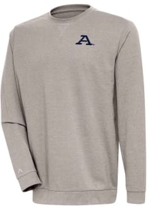 Antigua Akron Zips Mens Oatmeal Reward Long Sleeve Crew Sweatshirt