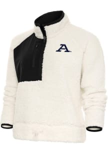 Antigua Akron Zips Womens Ivory Fusion 1/4 Zip Pullover