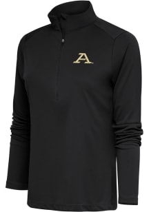Antigua Akron Zips Womens Charcoal Tribute 1/4 Zip Pullover