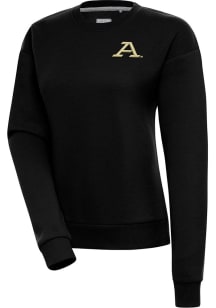 Antigua Akron Zips Womens Black Victory Crew Sweatshirt