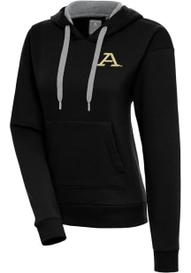 Antigua Akron Zips Womens Black Victory Hooded Sweatshirt
