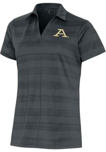 Antigua Akron Zips Womens Grey Compass Short Sleeve Polo Shirt