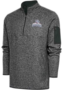 Antigua Lehigh Valley Ironpigs Mens Grey Fortune Big and Tall 1/4 Zip Pullover