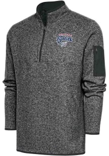 Antigua Reading Fightin Phils Mens Grey Fortune Big and Tall 1/4 Zip Pullover