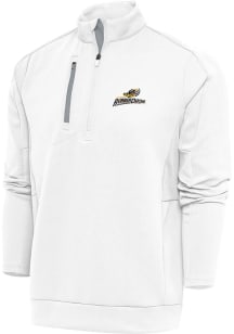 Antigua Akron RubberDucks Mens White Generation Long Sleeve 1/4 Zip Pullover