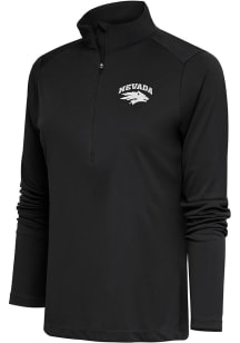 Antigua Nevada Wolf Pack Womens Charcoal Tribute 1/4 Zip Pullover