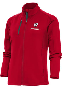 Antigua Wisconsin Badgers Womens Red Generation Light Weight Jacket