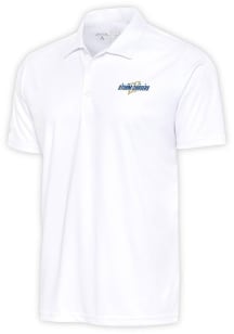 Antigua Omaha Storm Chasers Mens White Tribute Short Sleeve Polo