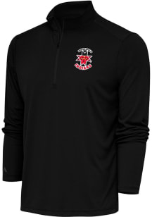 Antigua Indianapolis Indians Mens Black Tribute Long Sleeve 1/4 Zip Pullover