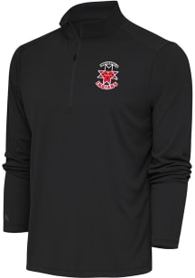 Antigua Indianapolis Indians Mens Grey Tribute Long Sleeve 1/4 Zip Pullover
