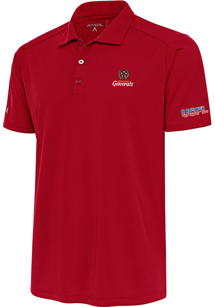 Men's Antigua Red New Jersey Generals Tribute Polo Size: Large