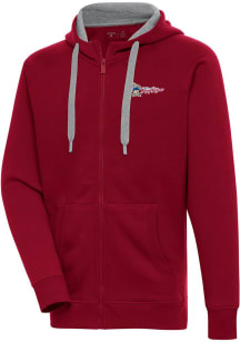 Antigua Frisco Rough Riders Mens Red Victory Long Sleeve Full Zip Jacket