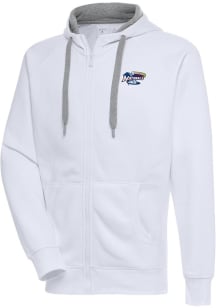 Antigua  Mens White Victory Long Sleeve Full Zip Jacket