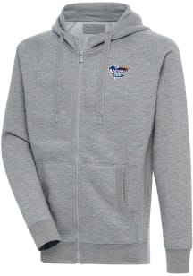 Antigua  Mens Grey Victory Long Sleeve Full Zip Jacket