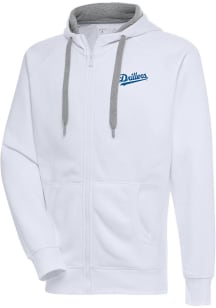 Antigua Tulsa Drillers Mens White Victory Long Sleeve Full Zip Jacket