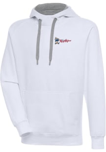 Antigua Frisco Rough Riders Mens White Victory Long Sleeve Hoodie