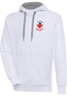 Antigua Indianapolis Indians Mens White Victory Long Sleeve Hoodie