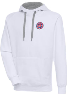 Antigua South Bend Cubs Mens White Victory Long Sleeve Hoodie
