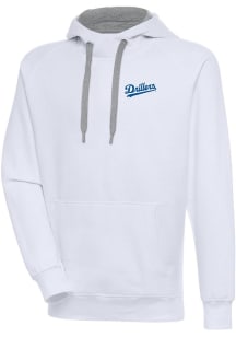 Antigua Tulsa Drillers Mens White Victory Long Sleeve Hoodie