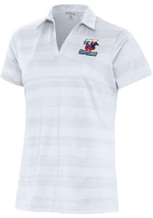 Antigua Wichita Wind Surge Womens White Compass Short Sleeve Polo Shirt