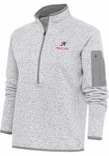 Antigua Arkansas Travelers Womens Grey Fortune Qtr Zip