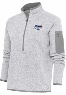 Antigua  Womens Grey Fortune Qtr Zip