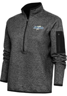 Antigua Omaha Storm Chasers Womens Black Fortune 1/4 Zip Pullover