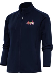 Antigua Springfield Cardinals Womens Navy Blue Generation Light Weight Jacket
