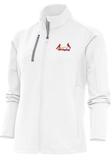Antigua Springfield Cardinals Womens White Generation Light Weight Jacket