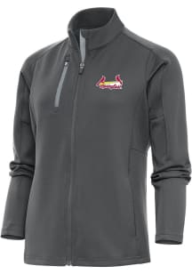Antigua Springfield Cardinals Womens Grey Generation Light Weight Jacket