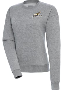Antigua Akron RubberDucks Womens Grey Victory Crew Sweatshirt