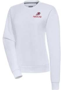 Antigua Arkansas Travelers Womens White Victory Crew Sweatshirt