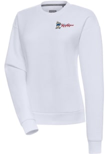 Antigua Frisco Rough Riders Womens White Victory Crew Sweatshirt
