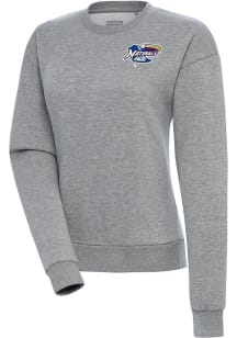 Antigua  Womens Grey Victory Crew Sweatshirt