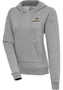 Antigua Akron RubberDucks Womens Grey Victory Hooded Sweatshirt