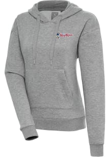 Antigua Frisco Rough Riders Womens Grey Victory Hooded Sweatshirt
