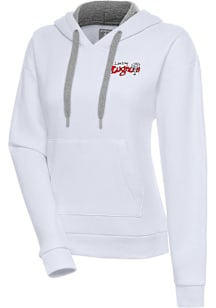 Antigua Lansing Lugnuts Womens White Victory Hooded Sweatshirt