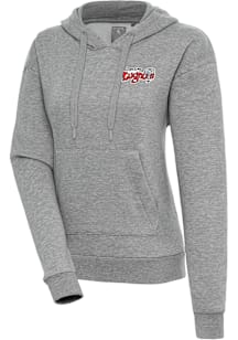 Antigua Lansing Lugnuts Womens Grey Victory Hooded Sweatshirt