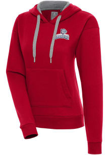 Antigua Lehigh Valley Ironpigs Womens Red Victory Hooded Sweatshirt