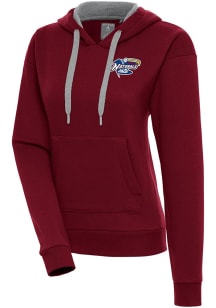 Antigua  Womens Red Victory Hooded Sweatshirt