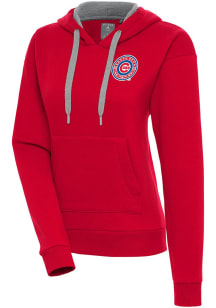 Antigua South Bend Cubs Womens Red Victory Hooded Sweatshirt