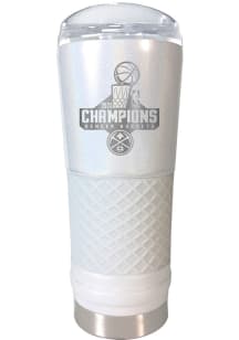 Denver Nuggets 2023 NBA Finals Champions 24oz Draft Opal Stainless Steel Tumbler - White