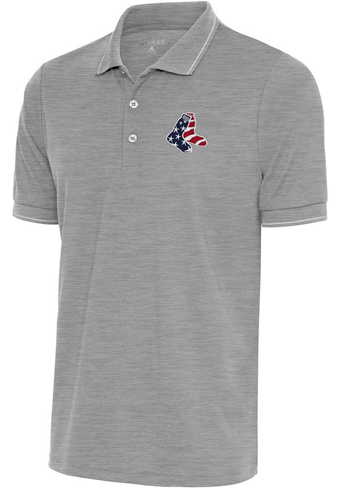 Men's Antigua Black Boston Red Sox Affluent Polo Size: Small