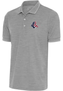 Antigua Boston Red Sox Mens Grey Affluent Short Sleeve Polo