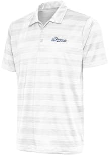 Antigua Columbus Clippers Mens White Compass Short Sleeve Polo