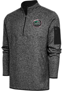 Antigua Great Lakes Loons Mens Black Fortune Long Sleeve 1/4 Zip Fashion Pullover